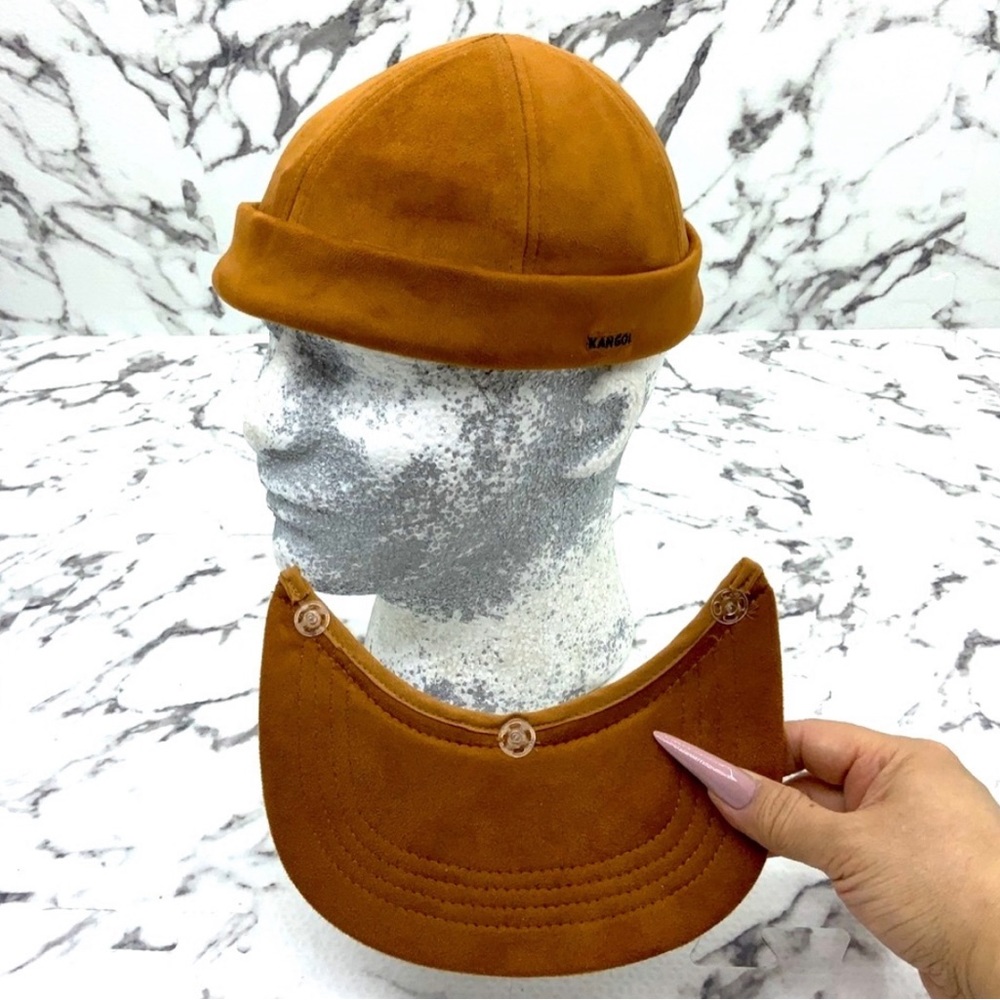 Kangol Rust Orange Button Up Baseball Cap - image 2